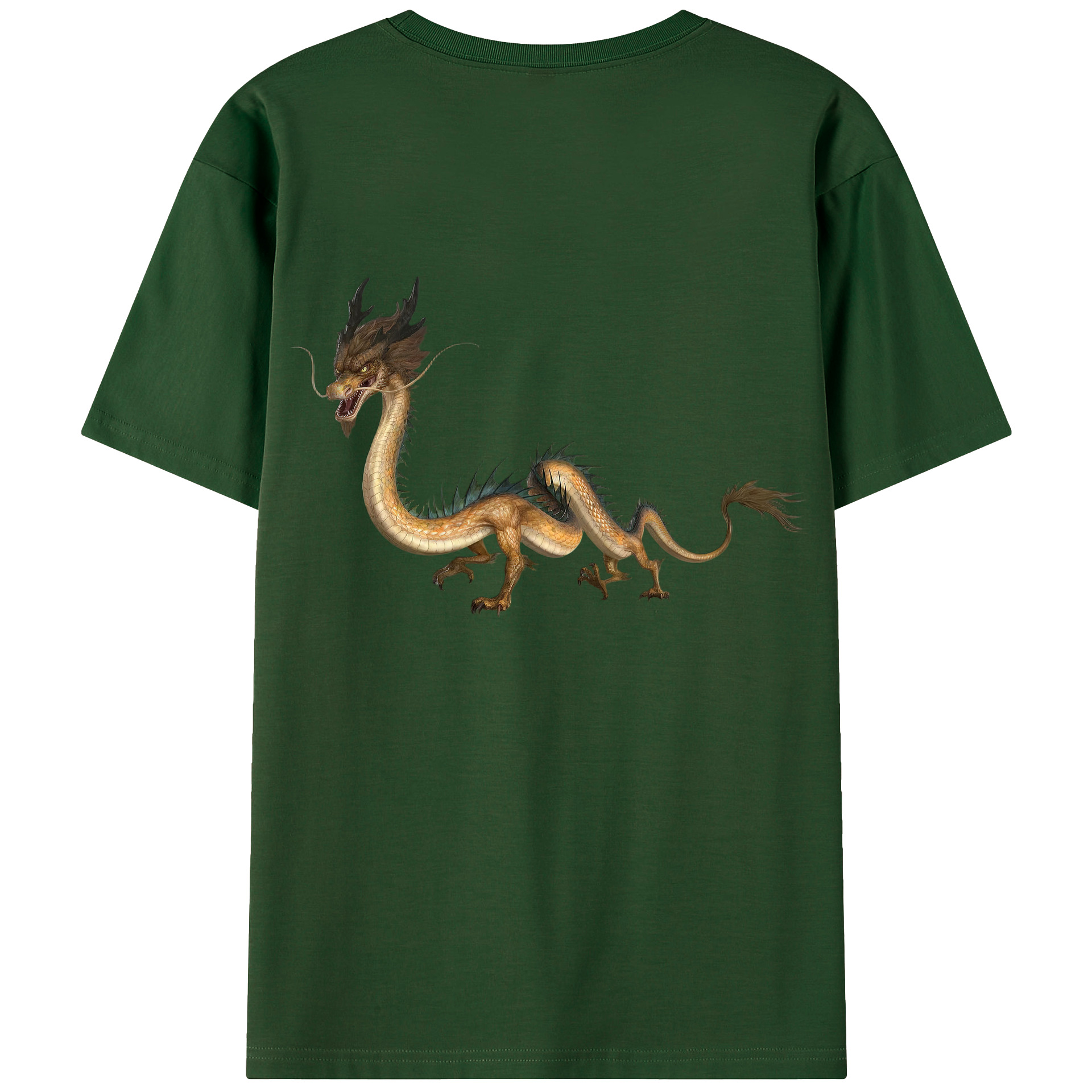 （画像用） Ne Zha 2 ナタ 魔童の大暴れ 綿100％半袖Tシャツ（背面プリント）